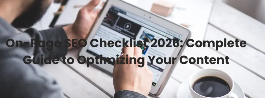 SEO checklist 2026