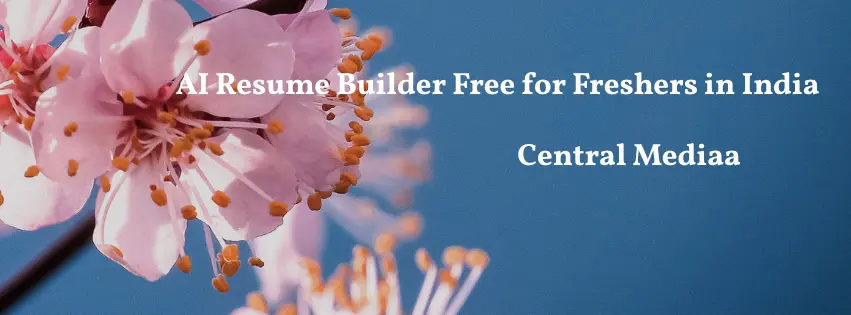 AI resume builder free for freshers in India